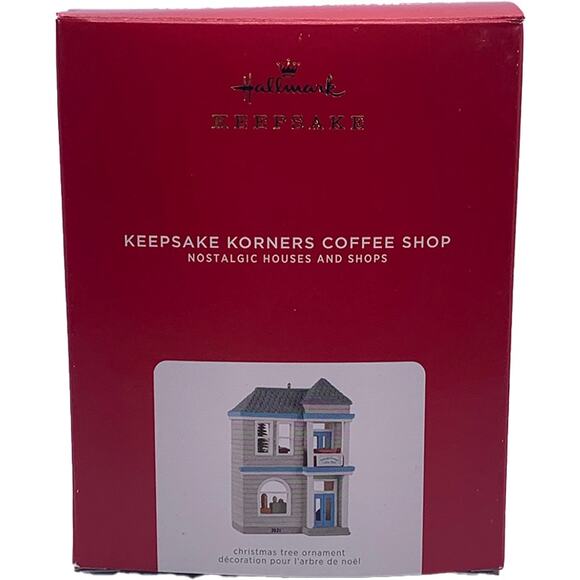 Hallmark Keepsake Korners 2021 Coffee Shop Collectible Christmas Ornament in Box - Picture 1 of 6